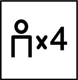 Maximálně pro 4 osoby Maximálně pro 4 osoby